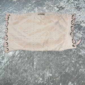 Bathing Suit Strapless Pilyq Top - Tan size D